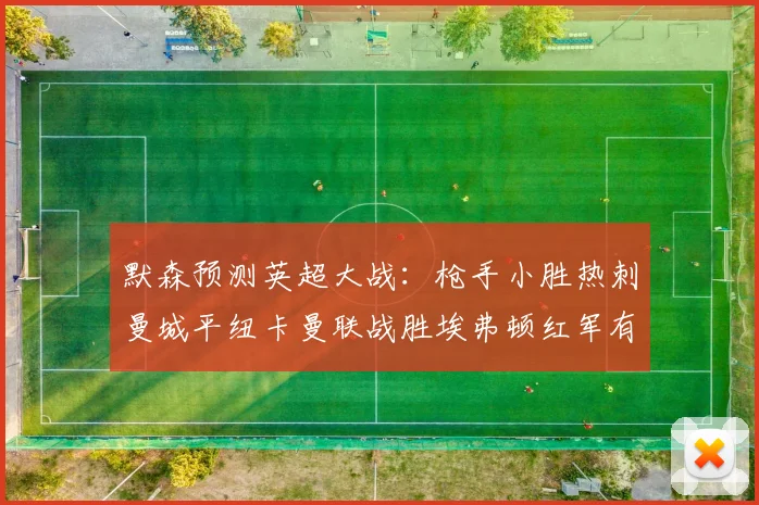 默森预测英超大战：枪手小胜热刺曼城平纽卡曼联战胜埃弗顿红军有望取胜